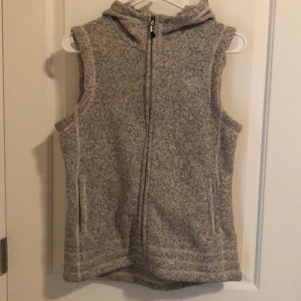 North Face hooded winter vest